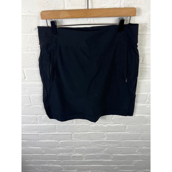 Athleta Women's Soho Mini Skort High-Waist Pull-On Stretch in Black Size 8 - Picture 3 of 7